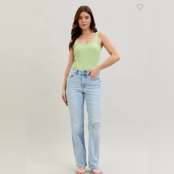 Judy Blue Denim - Judy blue back cutout 90’s blue denim jeans Size 7 (28) Light Wash